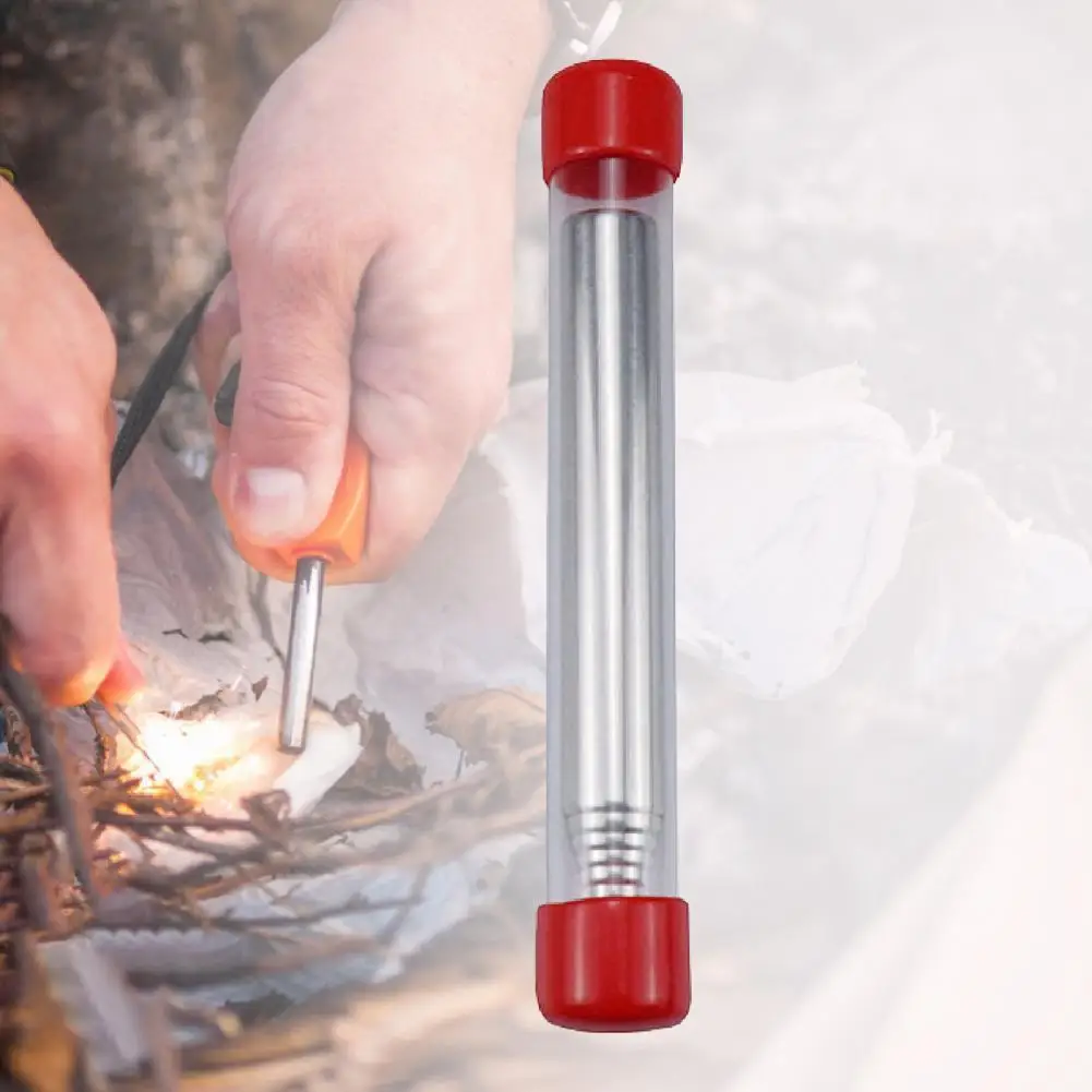 Outdoor Pocket Folding Stainless Steel Blow Fire Tube Retractable Blowp NIGH