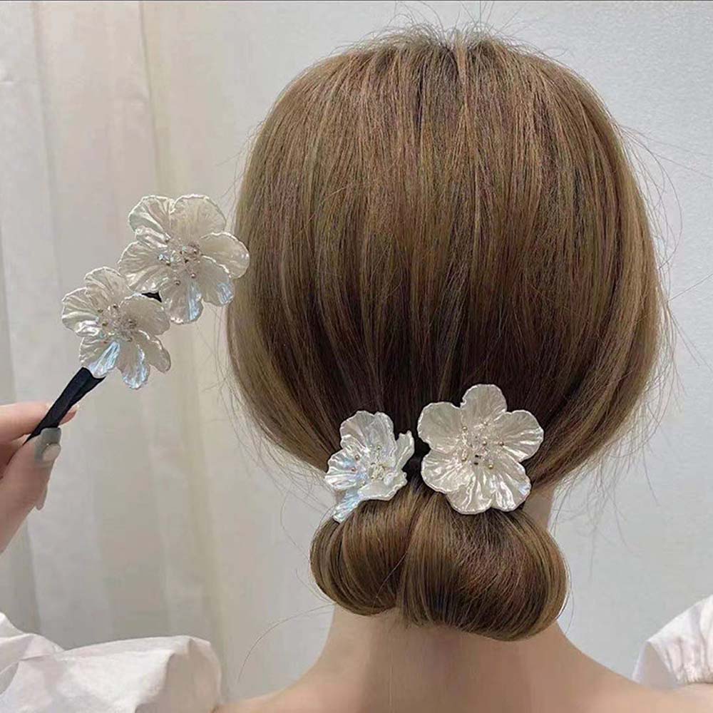 Best of Bow Pearl Hair Pin Hair Styling Tool Salon Ball Head Flower Bud Head Hair Device Braid Maintenance Lazy Hair Dish Artifact Reviews & Tips