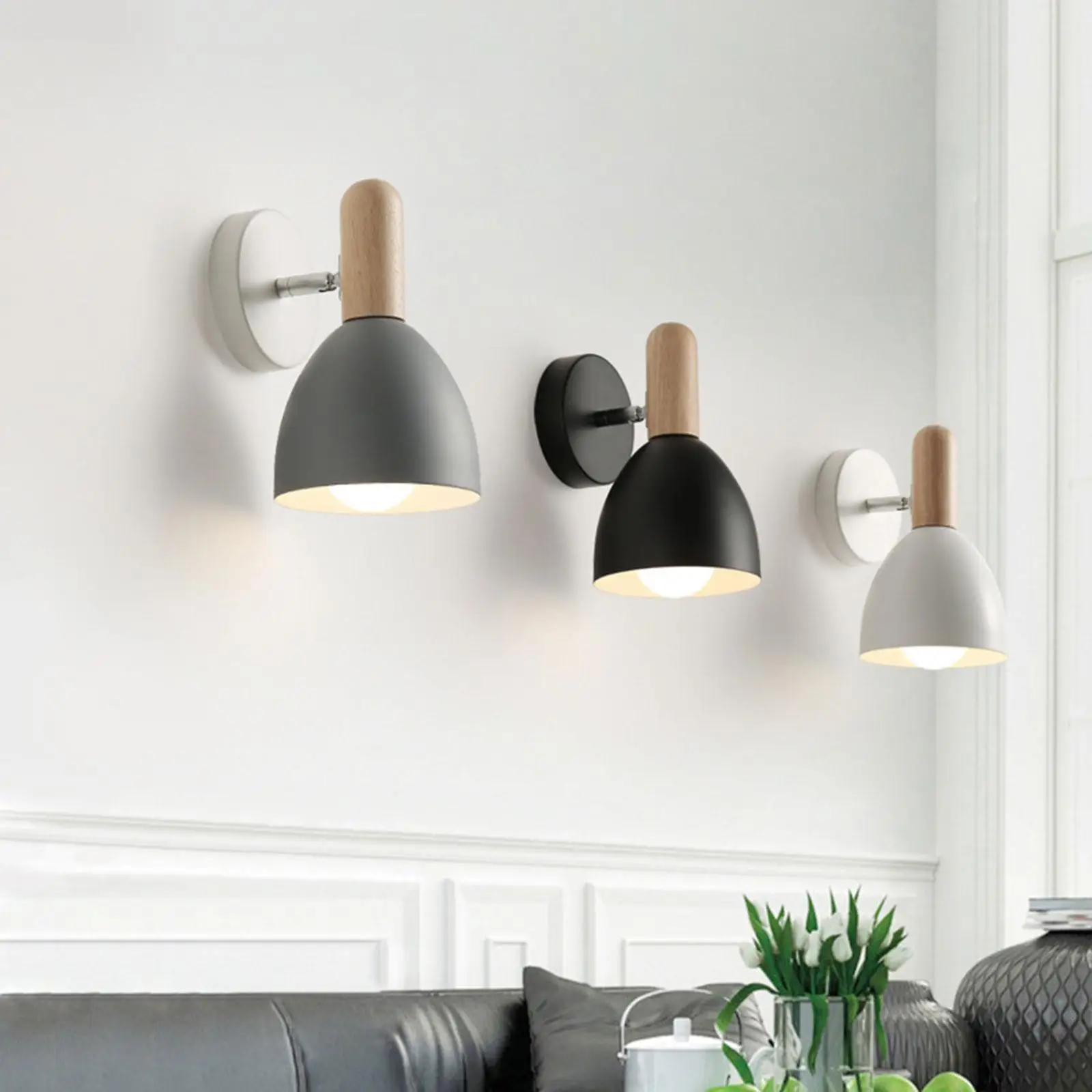 Fixture E27 Sconce Lighting Decorative Minimalist for Home Indoor Bedside Hallway Dining Room