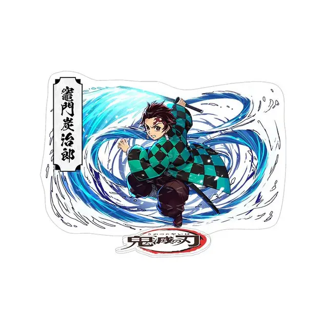 Em promoção! Anime Demon Slayer Infinito De Trem Personagem Kimetsu Não  Yaiba Hashira Giyuu Muichirou Acrílico Stand Modelo Figura Secretária  Decoração