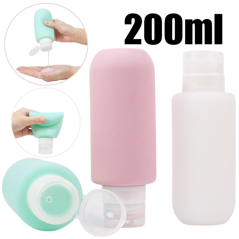 Best of 200ml Silicone Bottle Refillable Bottle Lotion Shower Gel Shampoo Container Empty Bottle Portable Travel Accessories Wholesale Reviews & Tips