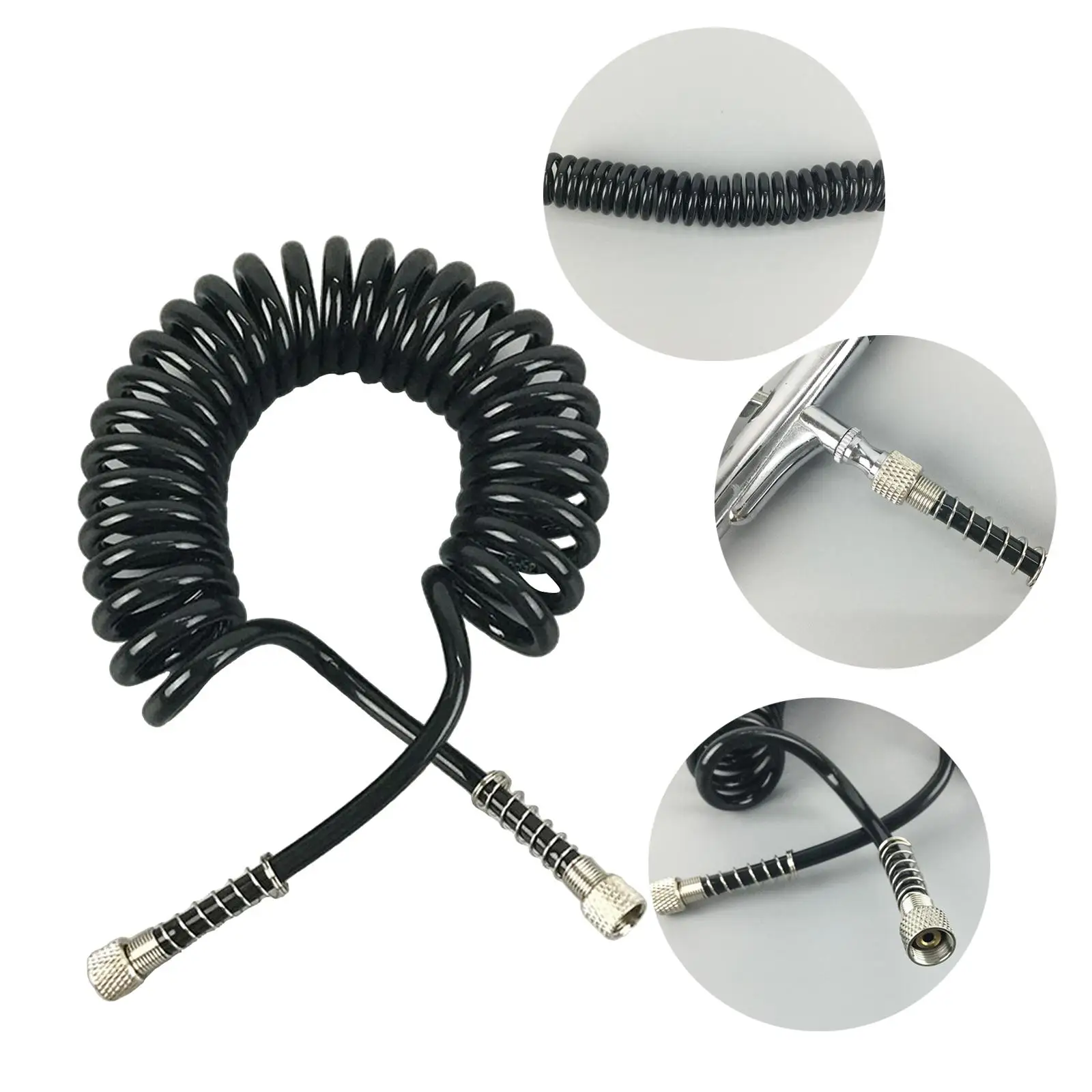 Airbrush / Retractable PU Accessories 3 Meters Connection Teleph Line/ for Brush Spray 