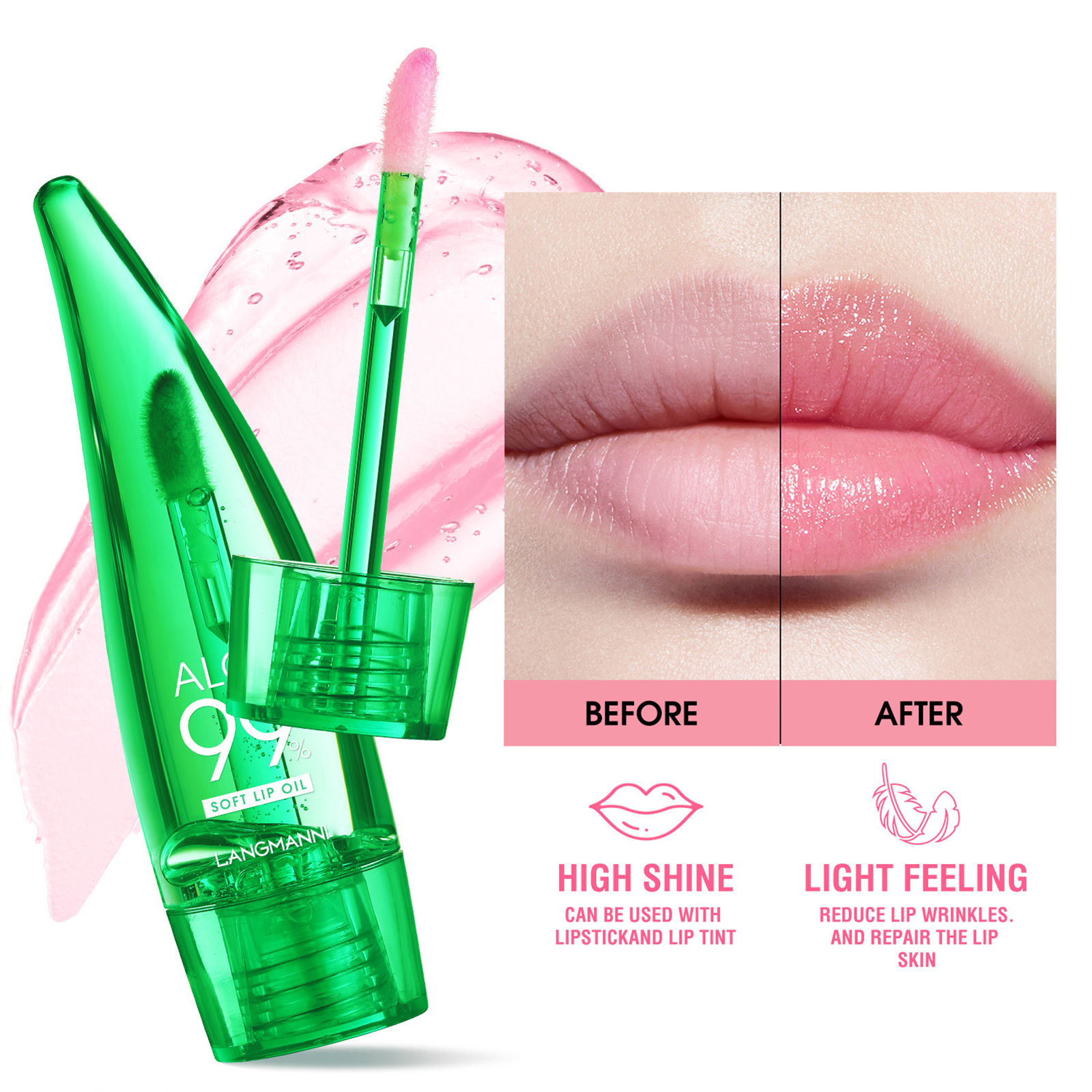 Best of Aloe Vera Waterproof Color Changing Lip Gloss Long Lasting Not Easy To Fade Lipstick Moisturizing Color Nourishing Lip Balm Reviews & Tips