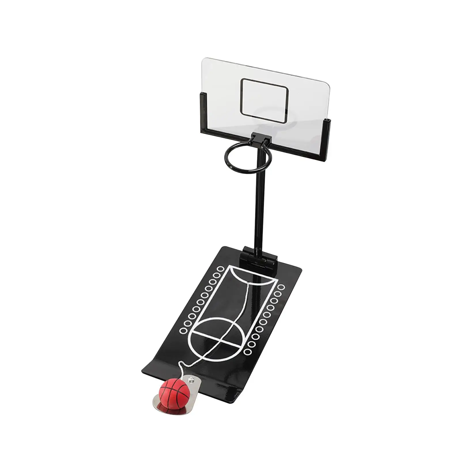 Desktop Basketball Finger Game Portable Novelty Birthday Gift Desktop Board Game Folding for Travel Home Room Indoor Children