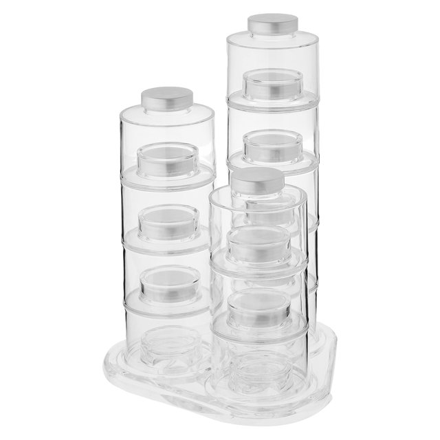 Tower Salt and Sugar Container 2 Jar Spice Rack