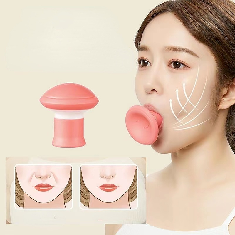 Best of Silicone Slimming Face Lifter Double V Face Facial Lifter Thin Wrinkle Removal Blow Breath Exerciser Masseter Muscle Line Tools Reviews & Tips - Image 4