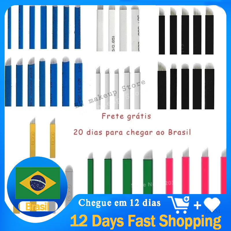 Best of 100pcs Microblading Needles Nano Agulhas Lamina Multiple Para Flex 12 14 16 18 Shape Tattoo Blades For Tebori Manual Eyebrow Pen Reviews & Tips