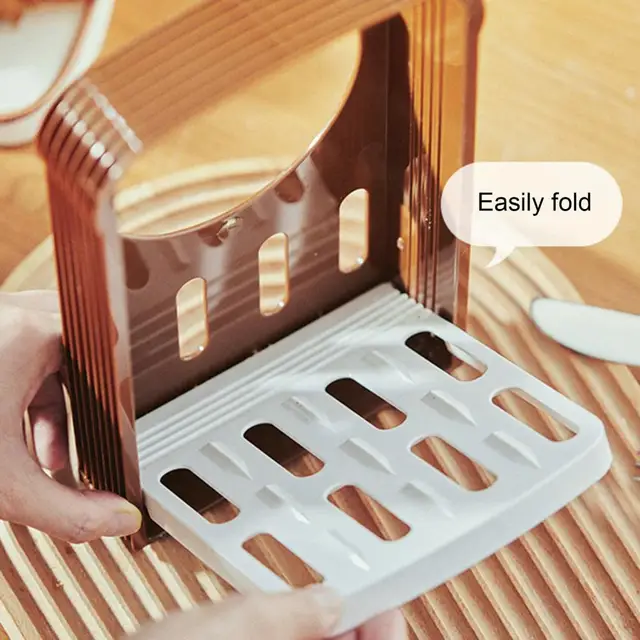 Foldable Plastic Loaf Cut Rack Repetier Slicer For Toast Bread And