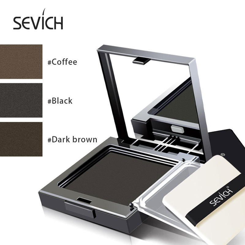 Best of Sevich 3 Colors Hair Line Powder Black Root Cover Up Natural Instant Waterproof Hairline Shadow Powder Hair Line Concealer 12g Reviews & Tips