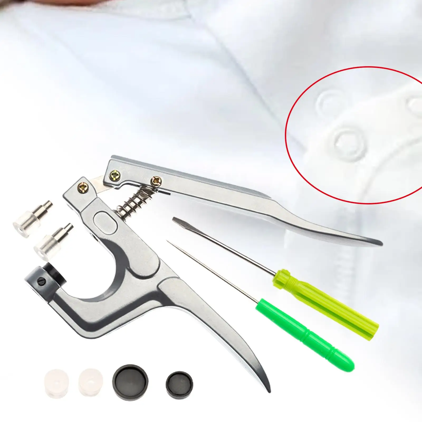 Hand Pressure Pliers Set Diaper Fastening for Prong Snap Buttons Beginner