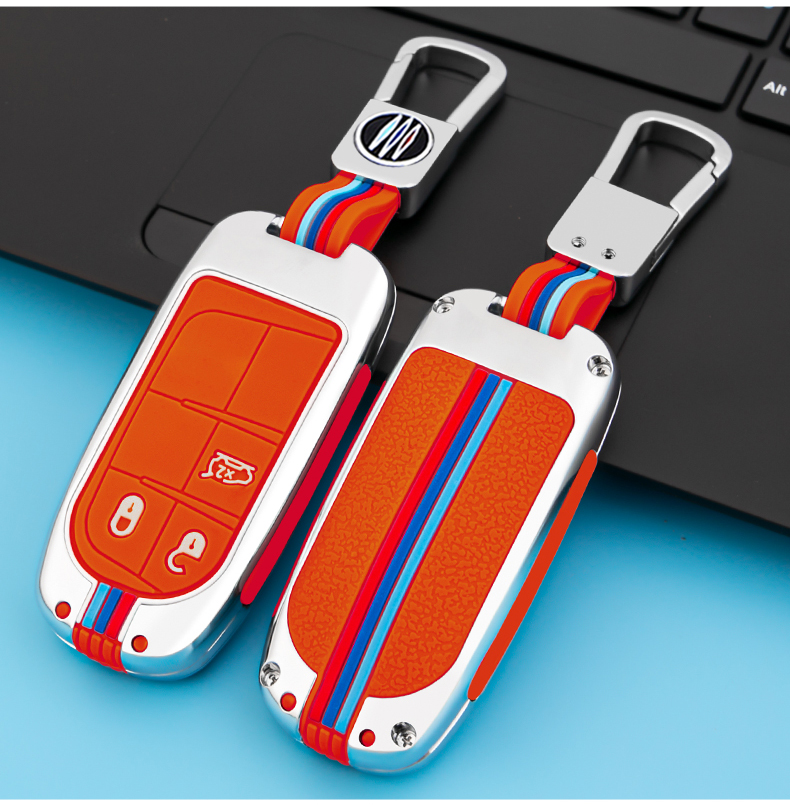 Portachiavi custodia portachiavi per Jeep Renegade Compass Grand Cherokee per Chrysler 300C Wrangler Dodge accessori auto portachiavi - Sfee8ccd0f7b04142865e711f7cd96d5cD