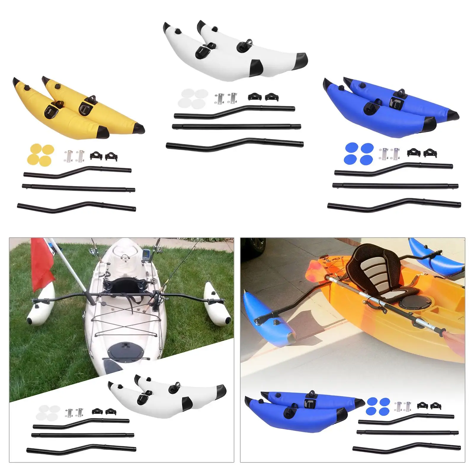 PVC Kayak Stabilization System  Arms Standing Ocean Going Boats