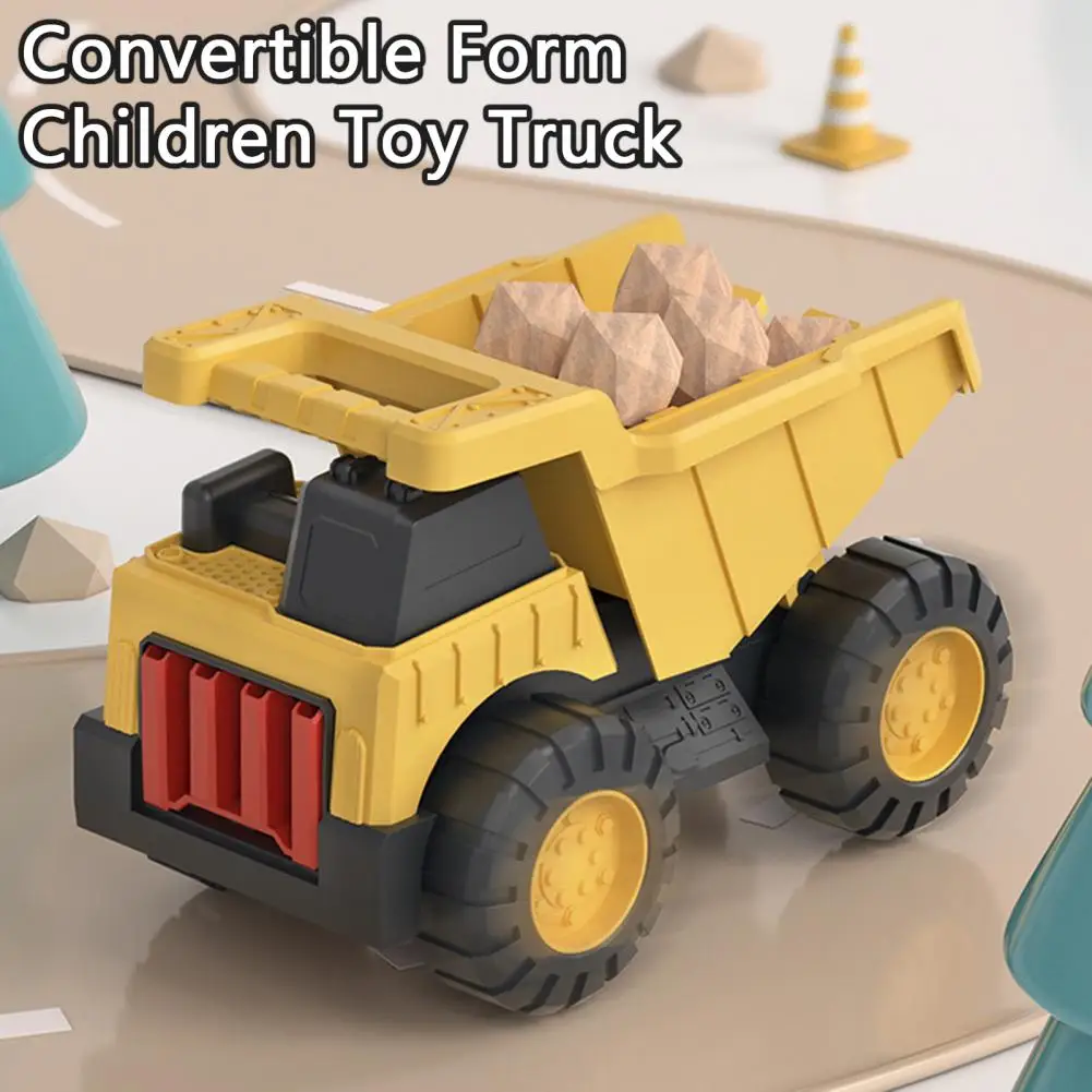 Безопасный двойной мини-строительный автомобиль, детский игрушечный  грузовик, выращивание концентрации, «сделай сам» | AliExpress