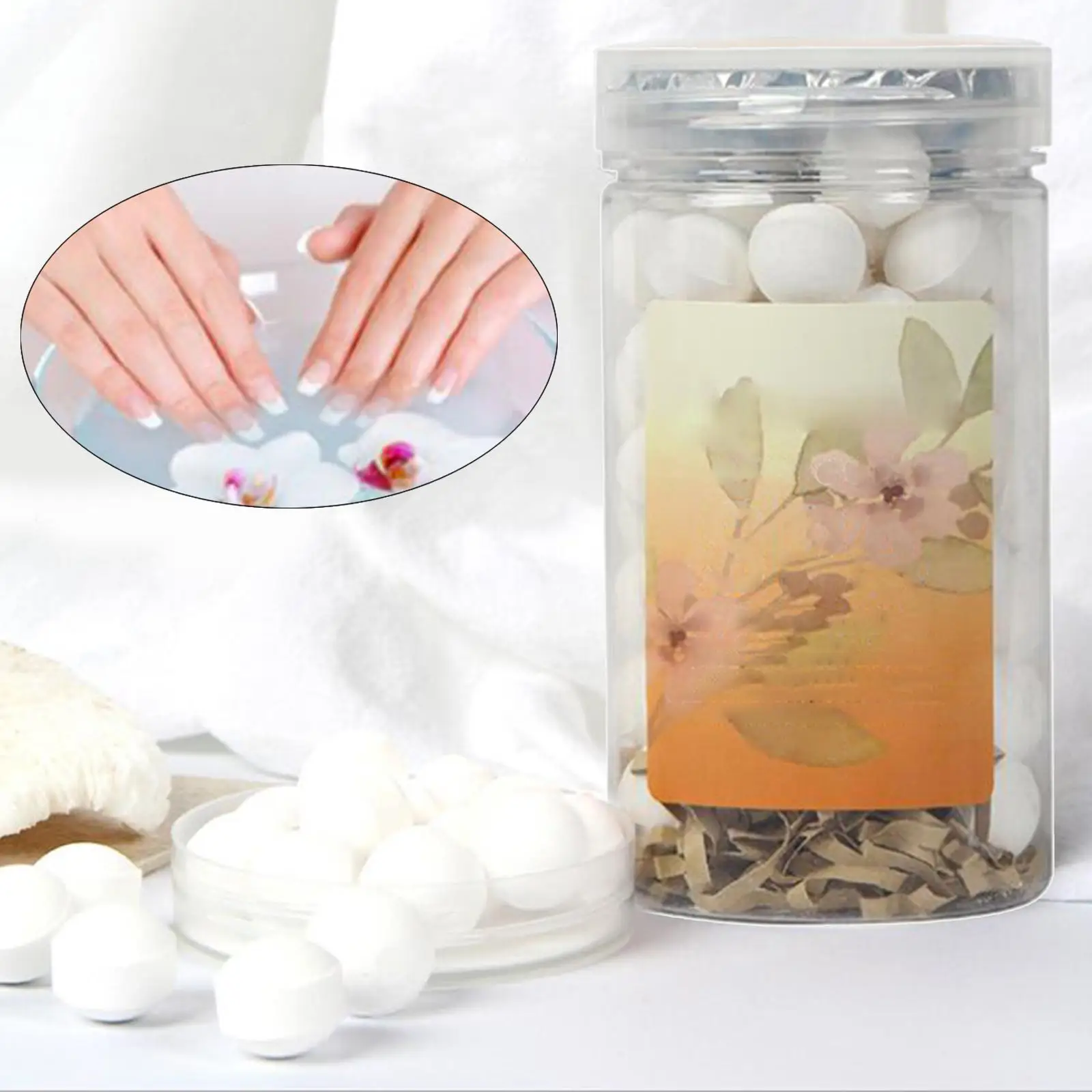80 Pieces Effervescent Tablets Tool for Softening Skin Accessory