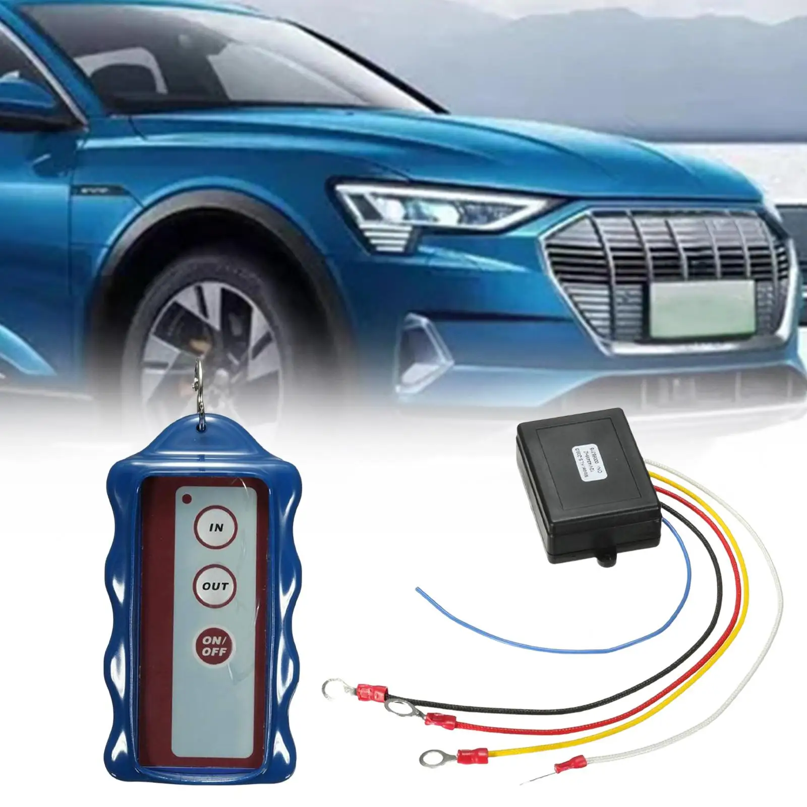 Wireless Winch Remote Control 30M Control Distance Spare Parts Five Different Colors Wires Winch Switch for Vehicle Trailer