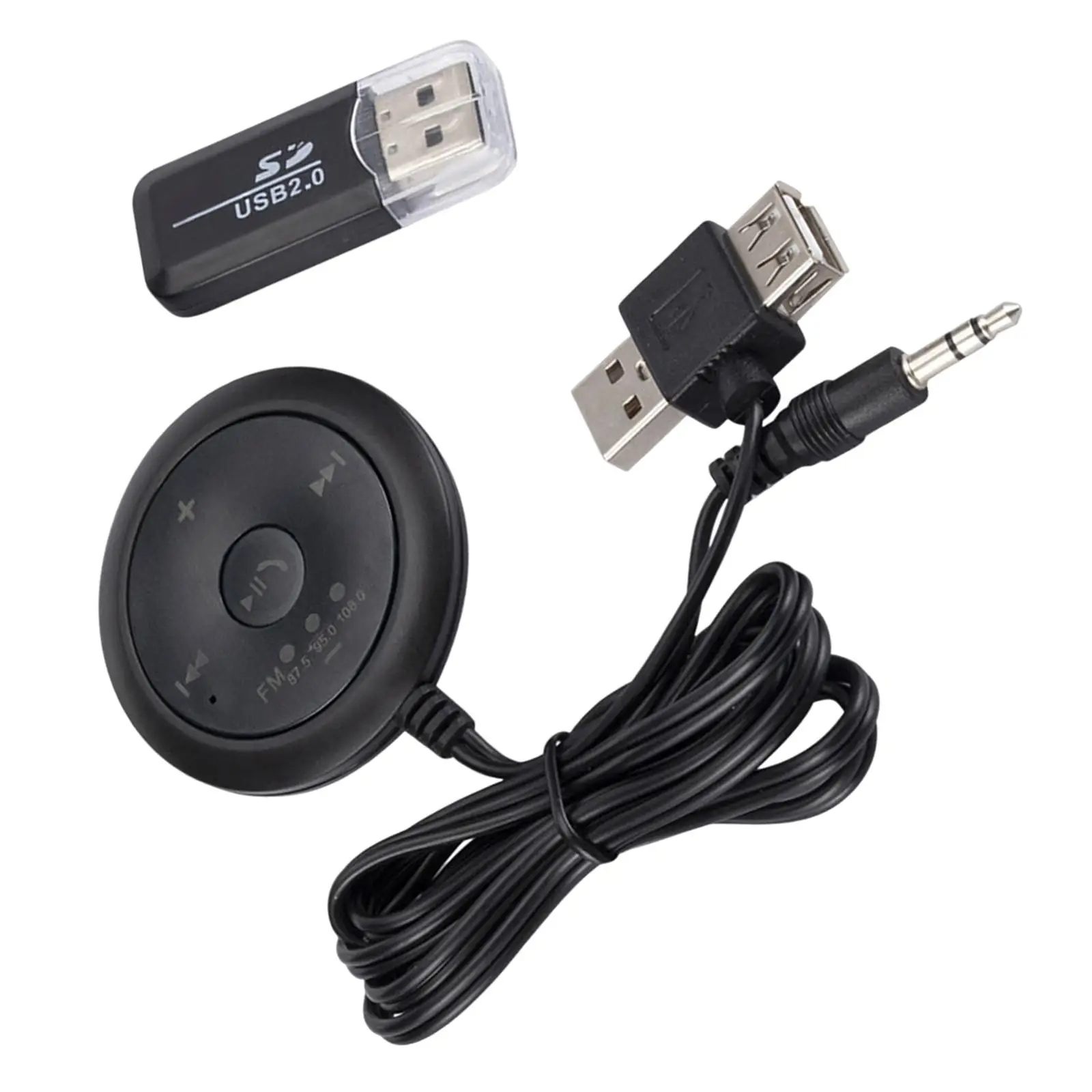 Wireless Car MP3 Player Plastic Audio Transmitter Receiver Adapter for Home
