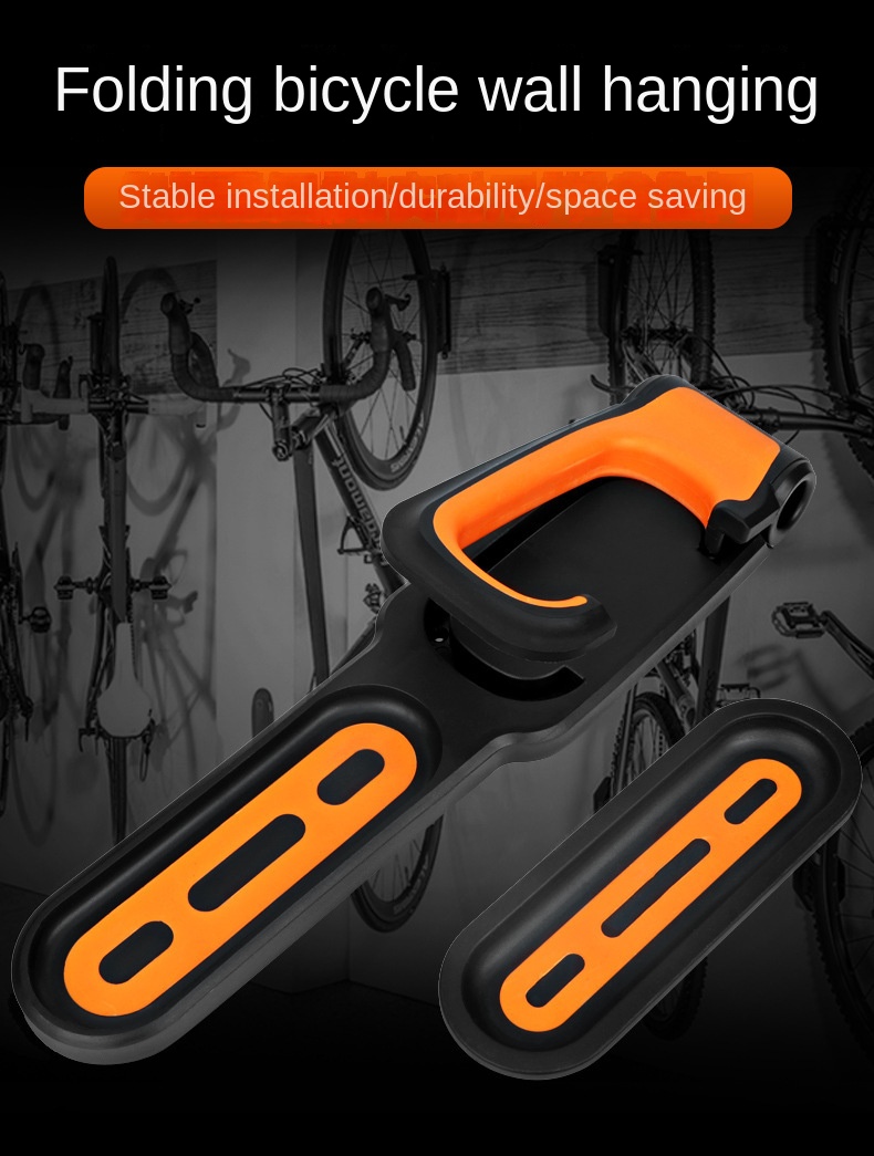 Description Picture 2 of item1PC Bicycle Wall Mount Rack Mtb Road Bike Storage Fixed Hanging Hook Bike Support Stand Bracket Holder Cycling Parking Buckle
