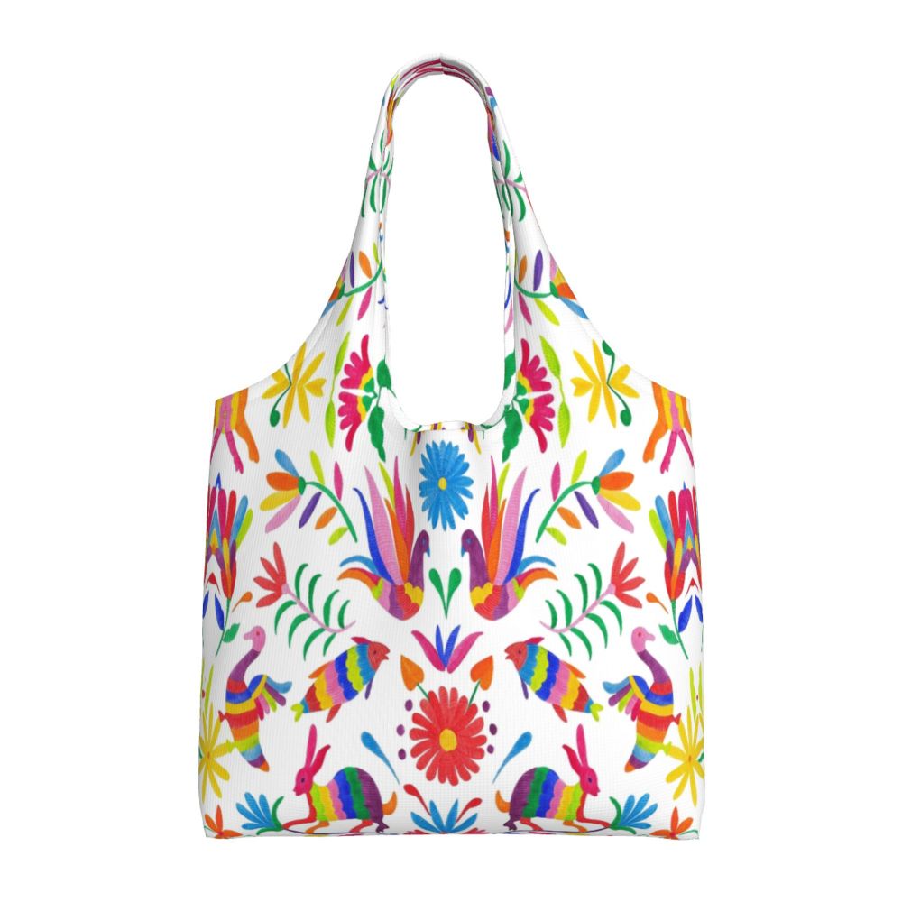 Compras, Têxtil Floral Tradicional, Bolsa De Ombro