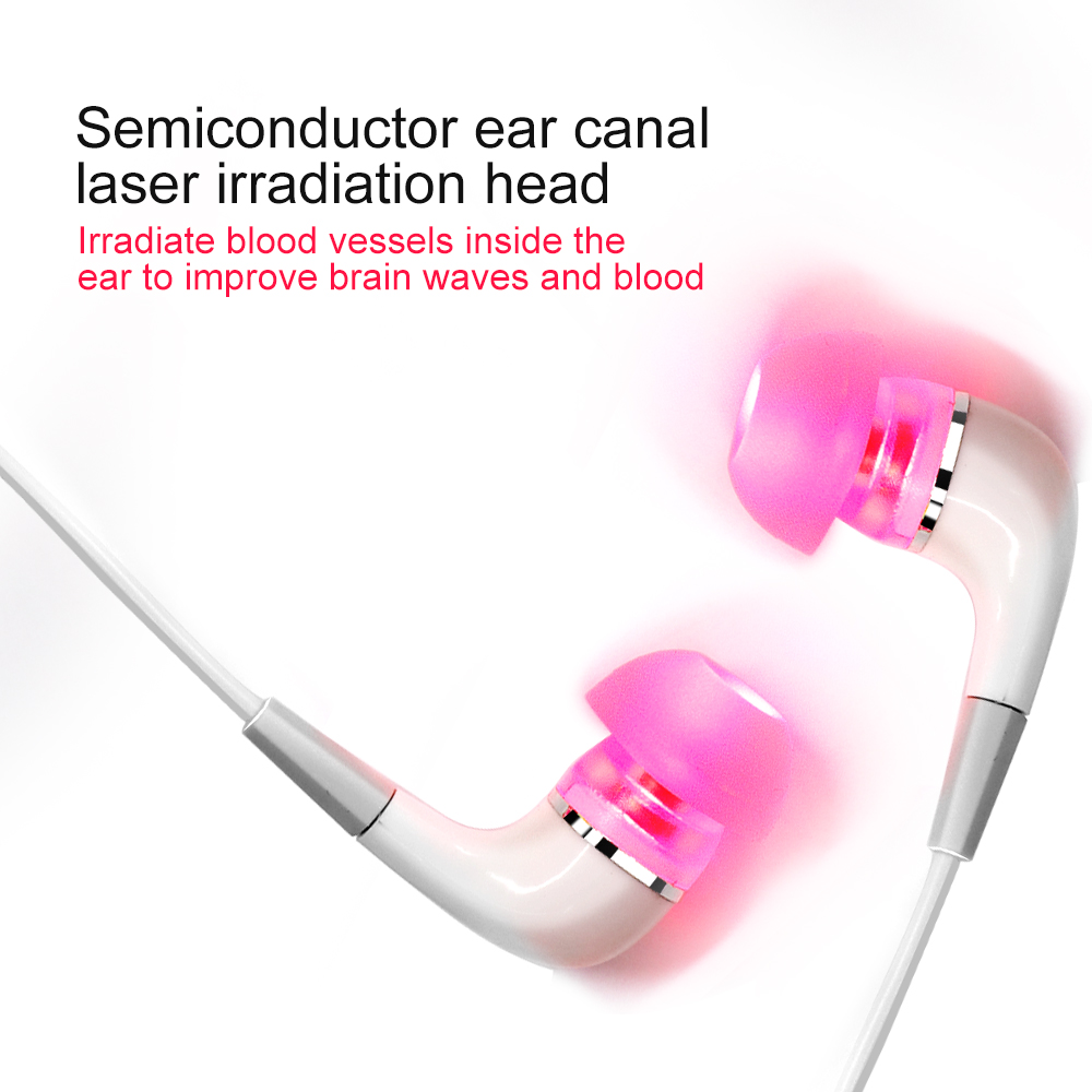Laser Therapy Rhinitis Sinusitis Machine 650nm Nose Care Bionase Tinnitus Ear Laser Therapy LLLT Irradiation Media Deafness USB