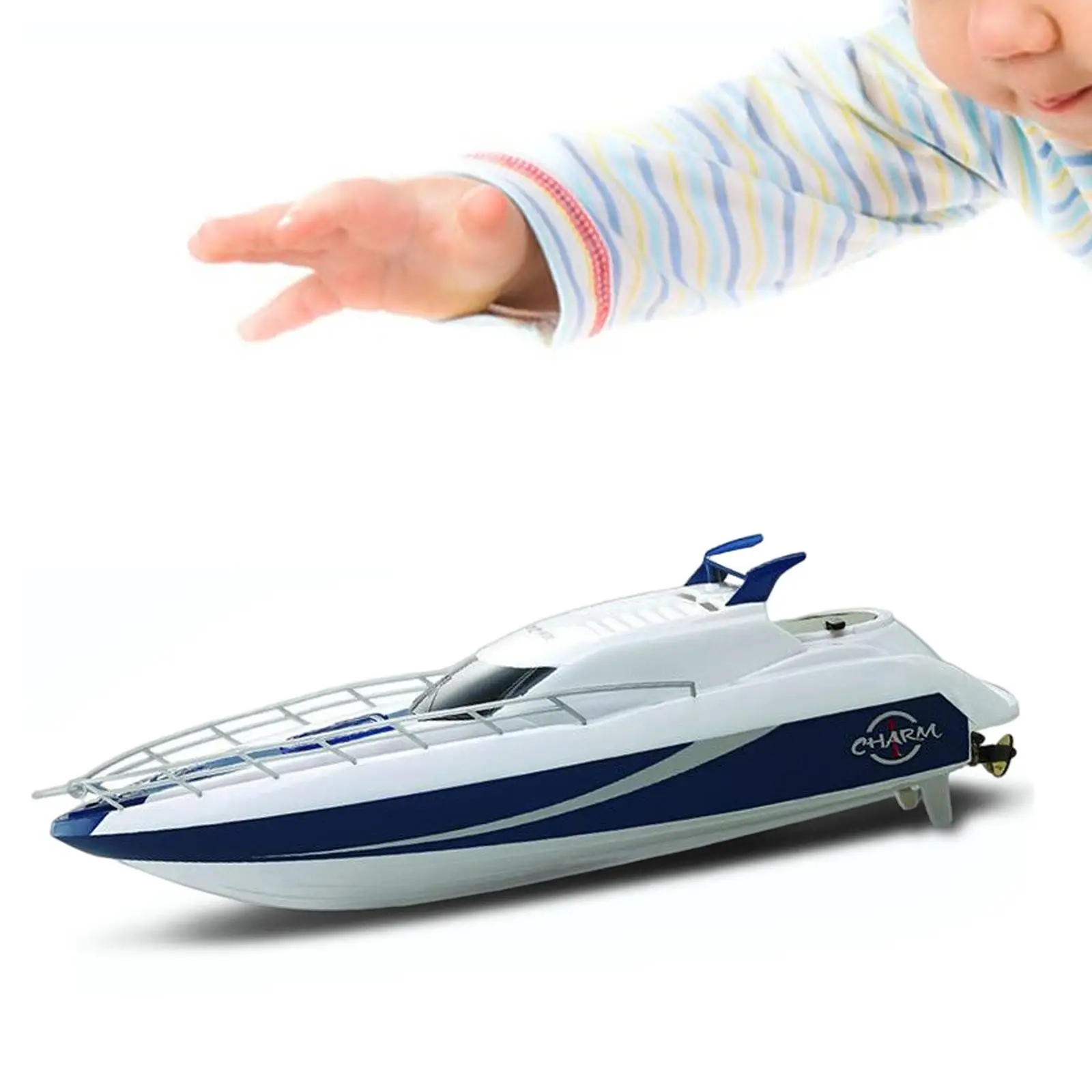 Remote Control Boat Speedboat Warship Model RC Boat for Adults Girls Gifts