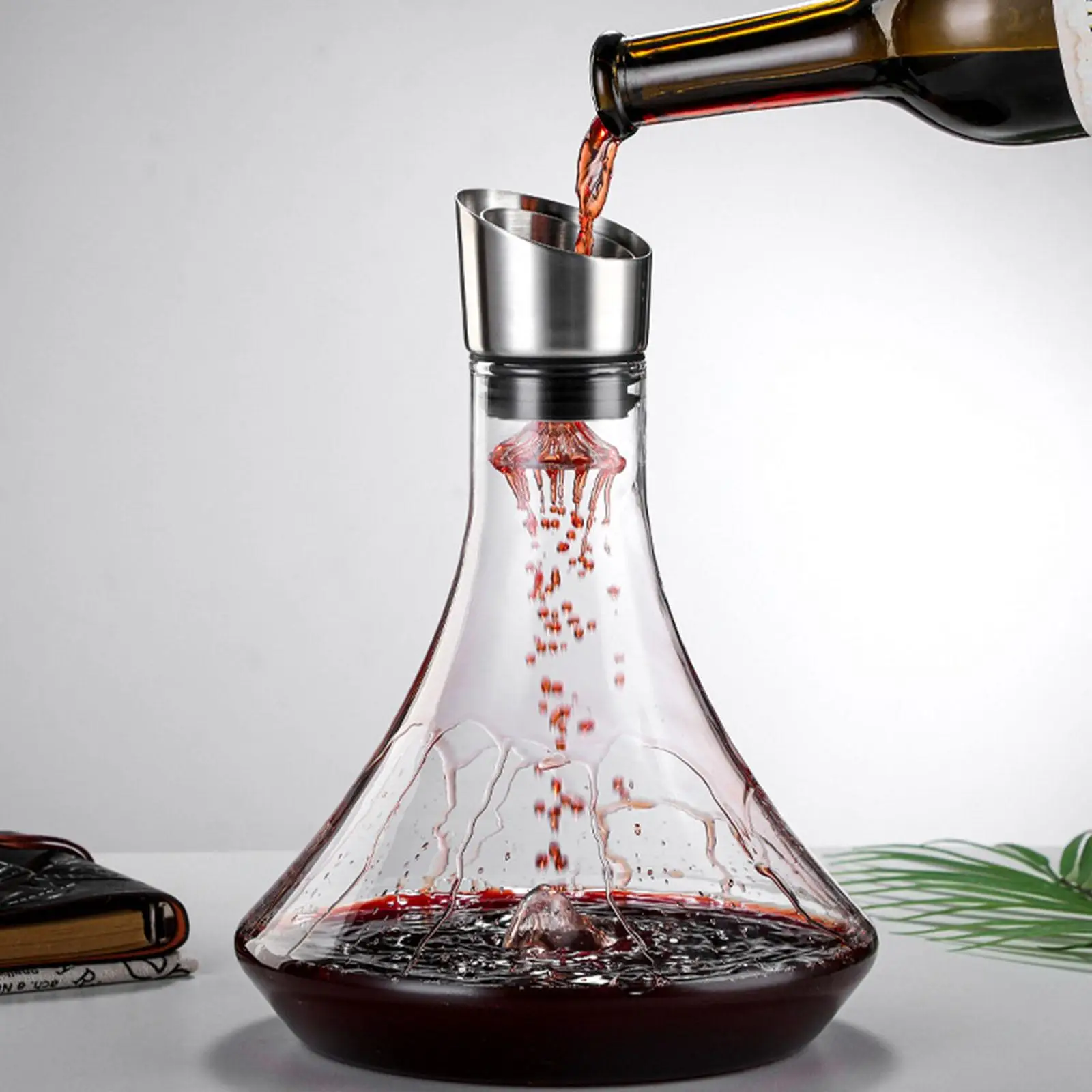 Wine Decanter Wine Aerator Wine Carafe Drinkware for Bar Dining Decoration
