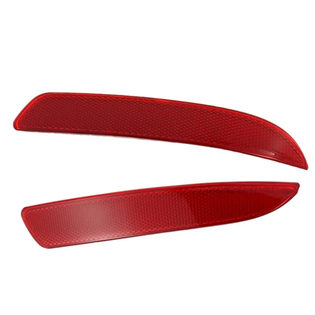 Car Rear Bumper Reflector Strip Cover for  X5 E70 2007-13 Bumper Trim Reflector Marker Fog Warning Red