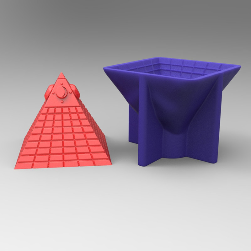 Description Picture 6 of itemPyramid Silicone Candle Mold Aromatherapy Candle Making Kit 3D Plaster Resin Artifact Handmade Form Diy Soap Cake Baking Tools