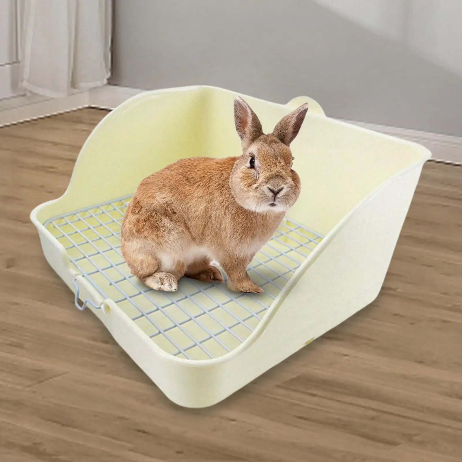 Rabbit Litter Box Plastic Bunny Hamster Pet Toilet Bedding Cage Potty Box