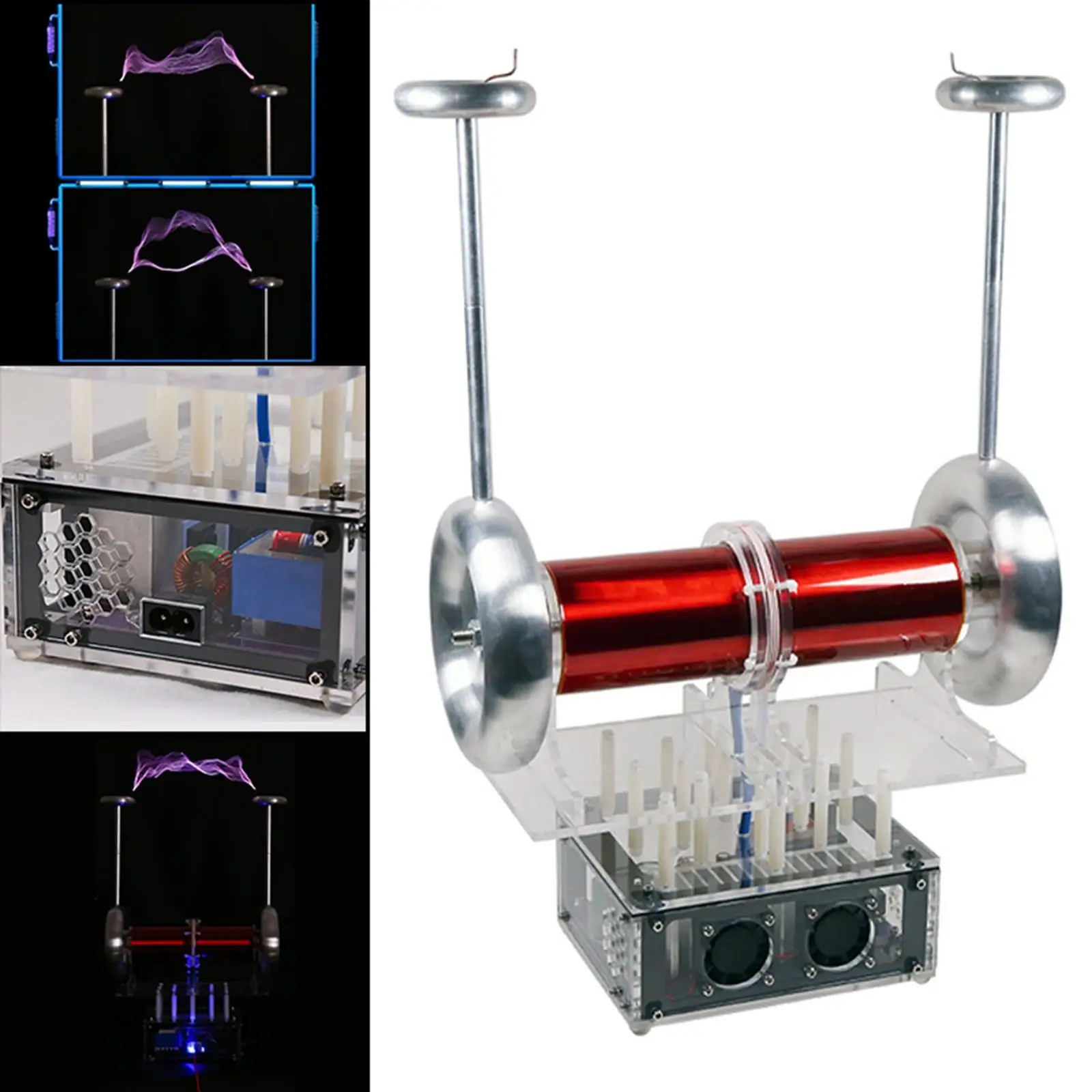 Flat  Speaker Artificial Long ARC Music Tesla Coil for Technology