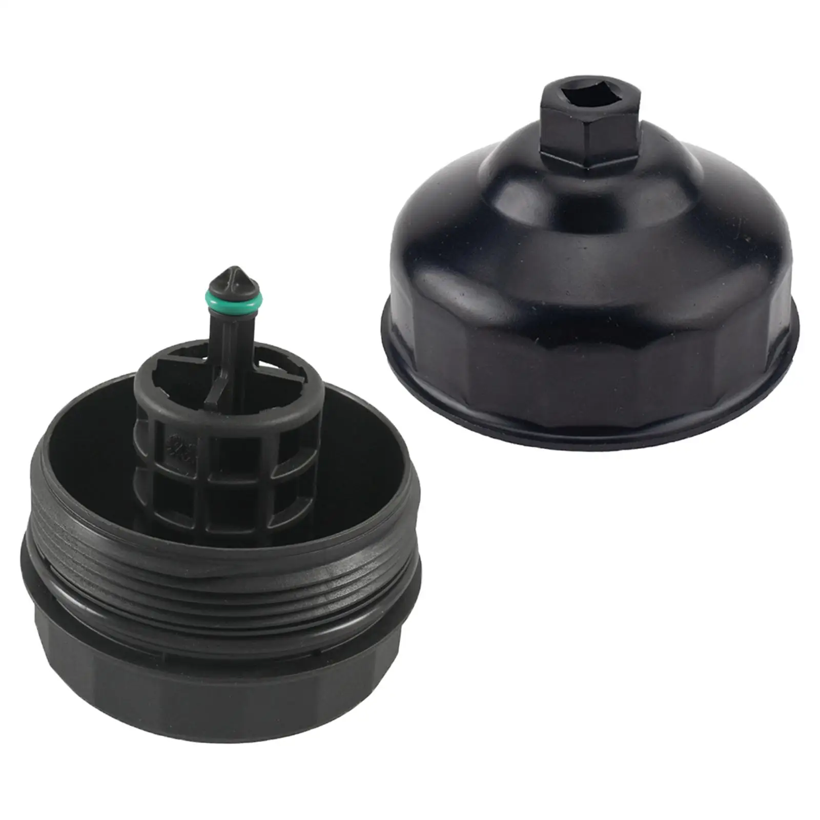 Oil Filter Housing Cover Caps 11427525334 Replace for BMW Z4 x1 x3 x4 x5 x6 M2 M3 M4 525Xi 528i