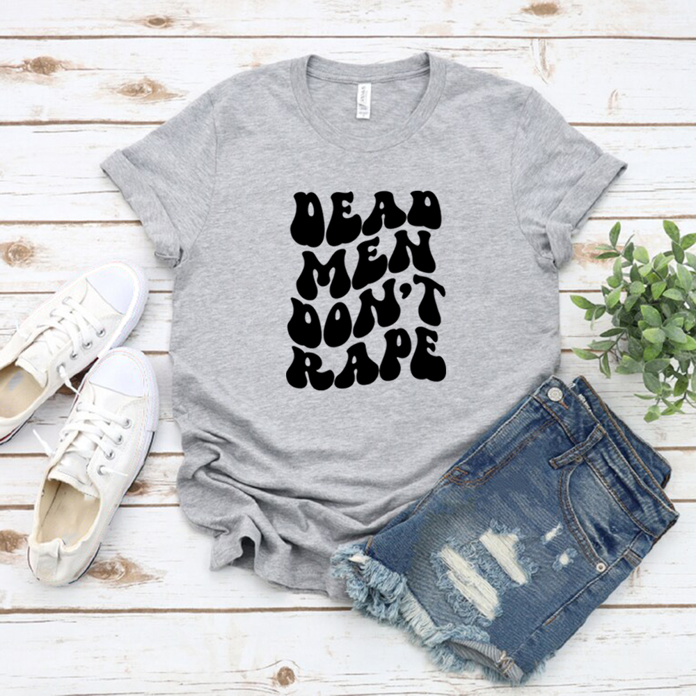 Aileen Wuornos Dead Men Don't Rape T-Shirt American Serial Killer T-Shirt Damen Bedrucktes T-Shirt Kurzarm-T-Shirts Sommeroberteile – Detail 4