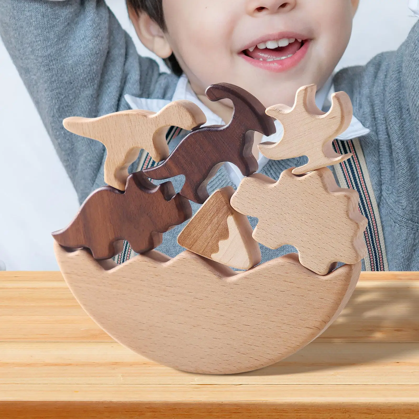 Montessori Wooden Toys Skill Motors Activity Puzzles for Unisex Boys Kids