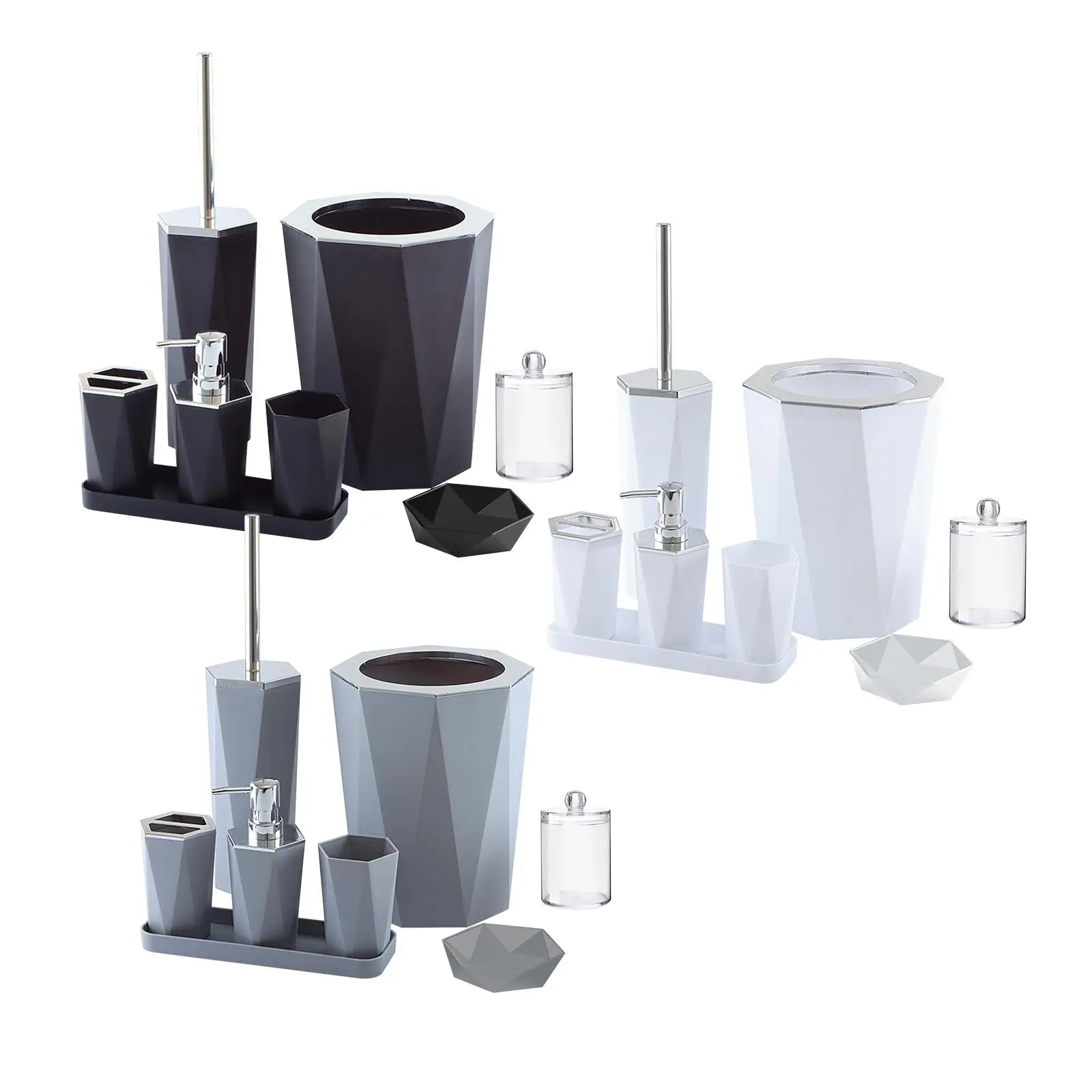 Toothbrush Cup and Soap Dispenser and Soap Dish and Tumbler for Bathroom