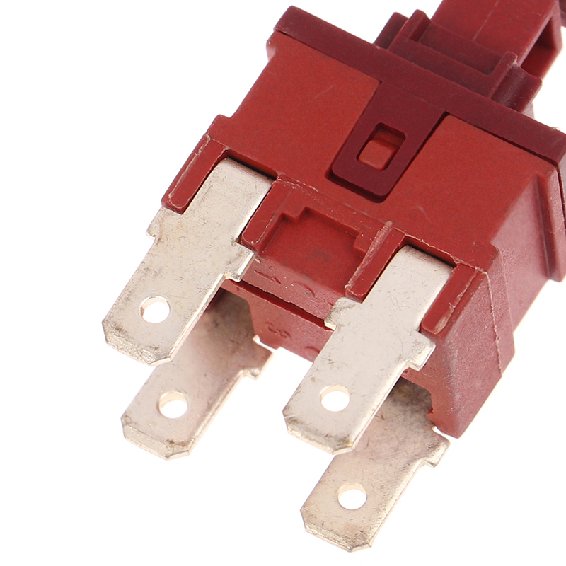 Power Switch Push Button KAN-L5 P12-2 Switch 8A 250VAC 2/4pin Self-locking for Water Heater Vacuum Cleaner