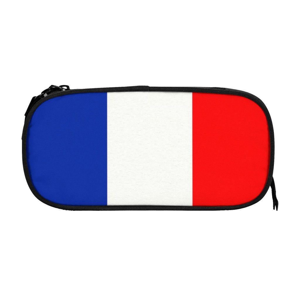 Personalizado francês bandeira frança kawaii lápis casos