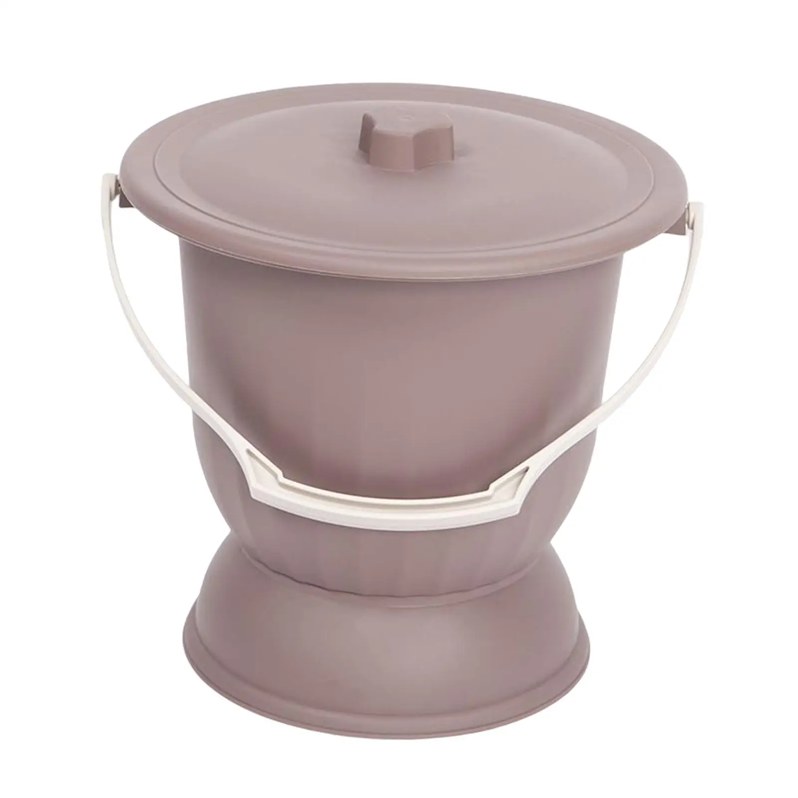 Chamber Pot with Lid Bedside Commode Bucket SplashPee Potty for Indoor