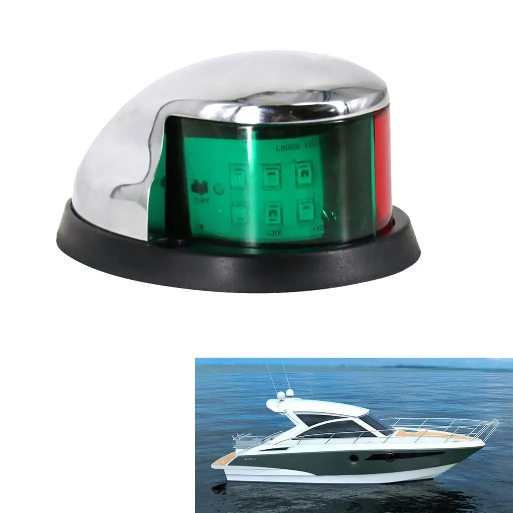 LED Boat Navigation Light Bow Sailing Mount for 3W