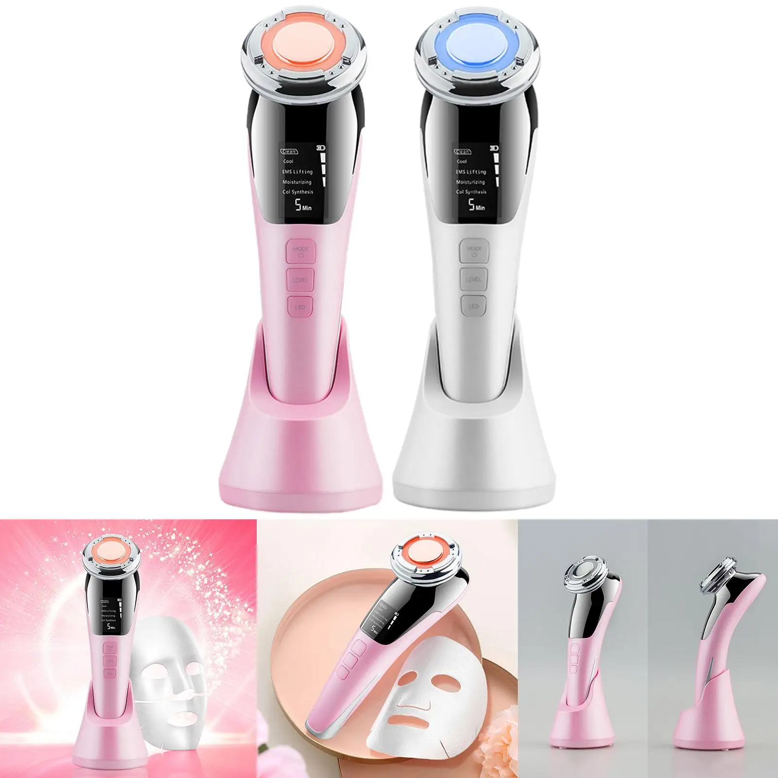 EMS Micro Current Facial Massager Promote Essence Absorption Skin Care Beauty Device