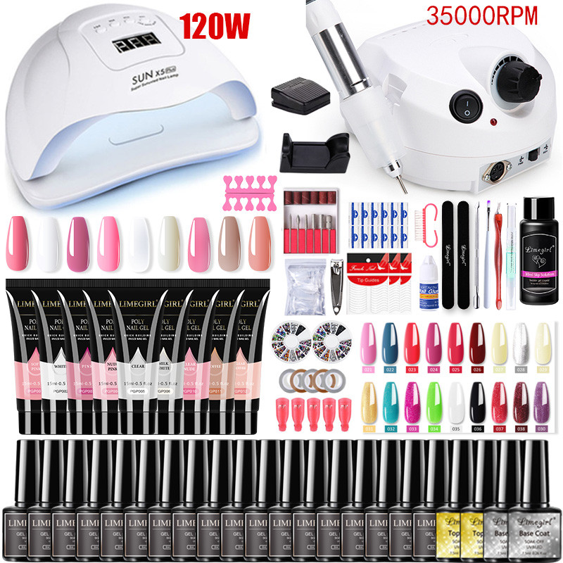 Best of Manicure Set For Nail Extensions Gel Nail Polish Set Acrylic Kit Poly Nail Gel Set With UV LED Nail Lamp Gel Kits Nail Tools Set Reviews & Tips