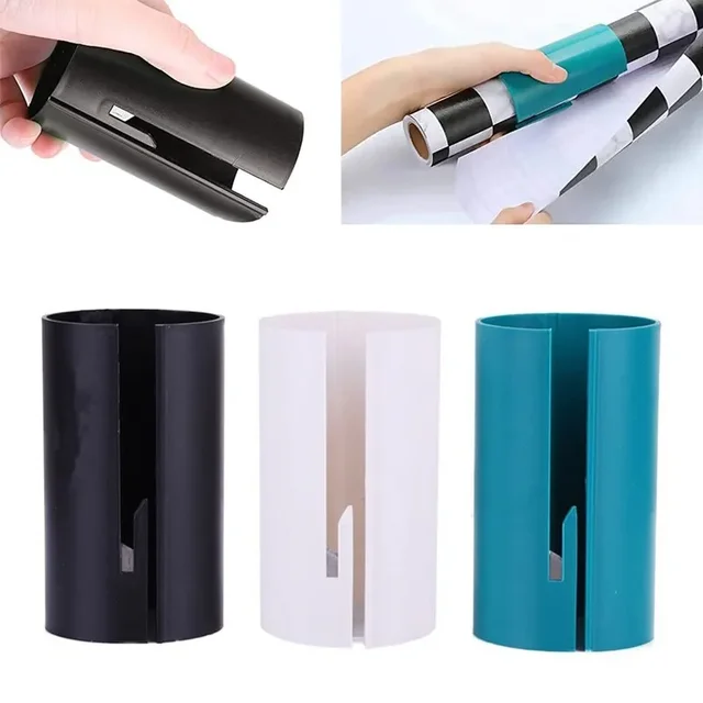 Christmas Gift Wrapping Paper Cutter With Handle Manual Sliding Paper Roll  Cutter Paper Craft Knife Roll Sliding Line Trimmer - AliExpress