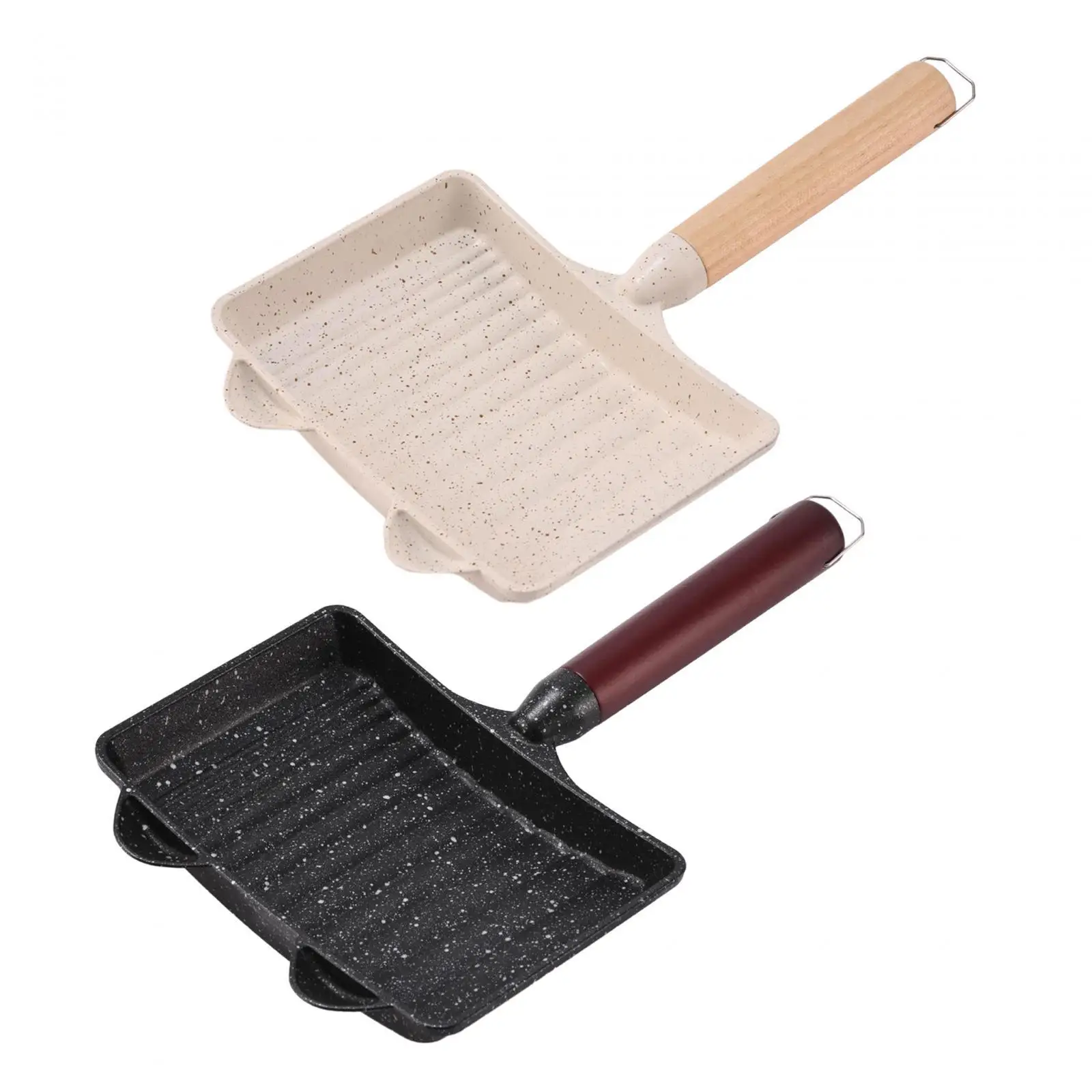 Frying Pan Portable Cooking Supplies Nonstick Pancakes Pans Kitchen Utensils for Camping Party Picnic Household Restaurant