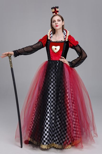 Queen of Hearts Halloween Costume Carnival Queen Of Hearts Queen