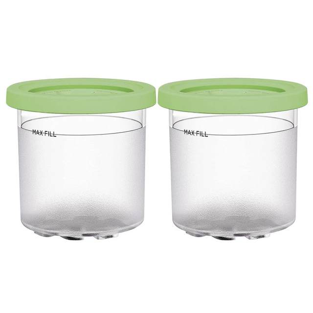 4PCS Ice Cream Pints with Lids for Ninja NC299AMZ & NC300S Series Creami Ice  Cream Makers for Ninja XSKPLID2CD-A - AliExpress