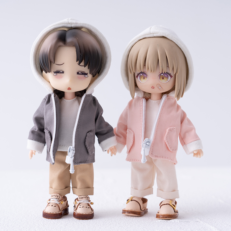 Ob11 Puppenkleidung Obitsu11 Lässige Kapuzenjacke Trenchcoat oder Freizeithose für Gsc, Ymy Body, Ufdoll, P9, 1/12bjd Zubehör – Detail 4