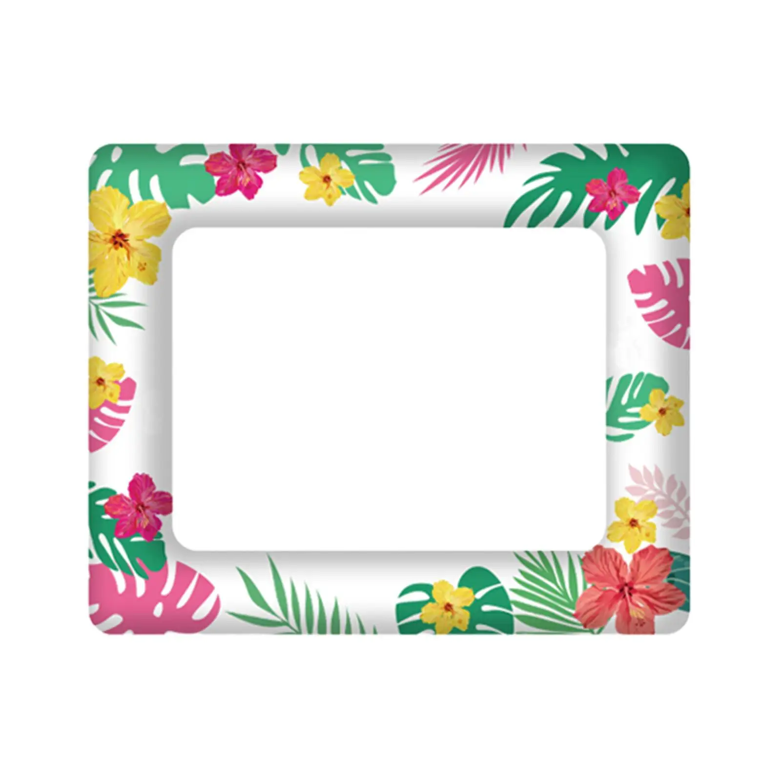 Hawaiian Inflatable Photo Frame Scene Layout Prop Summer Lightweight Photo Booth Frame for Party Holiday Birthday Family