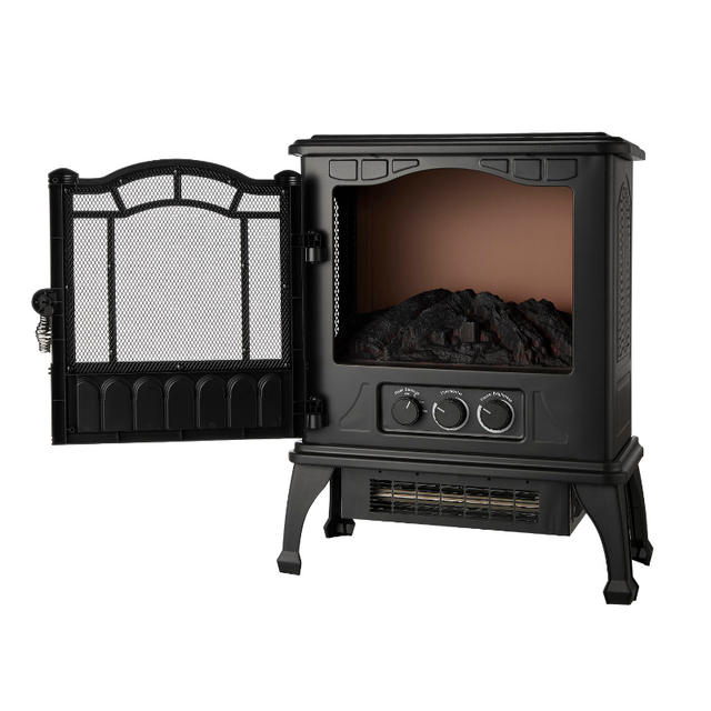 Mainstays Black 1500w 2-Setting 3D Electric Stove Heater with Life-like  Flame - AliExpress