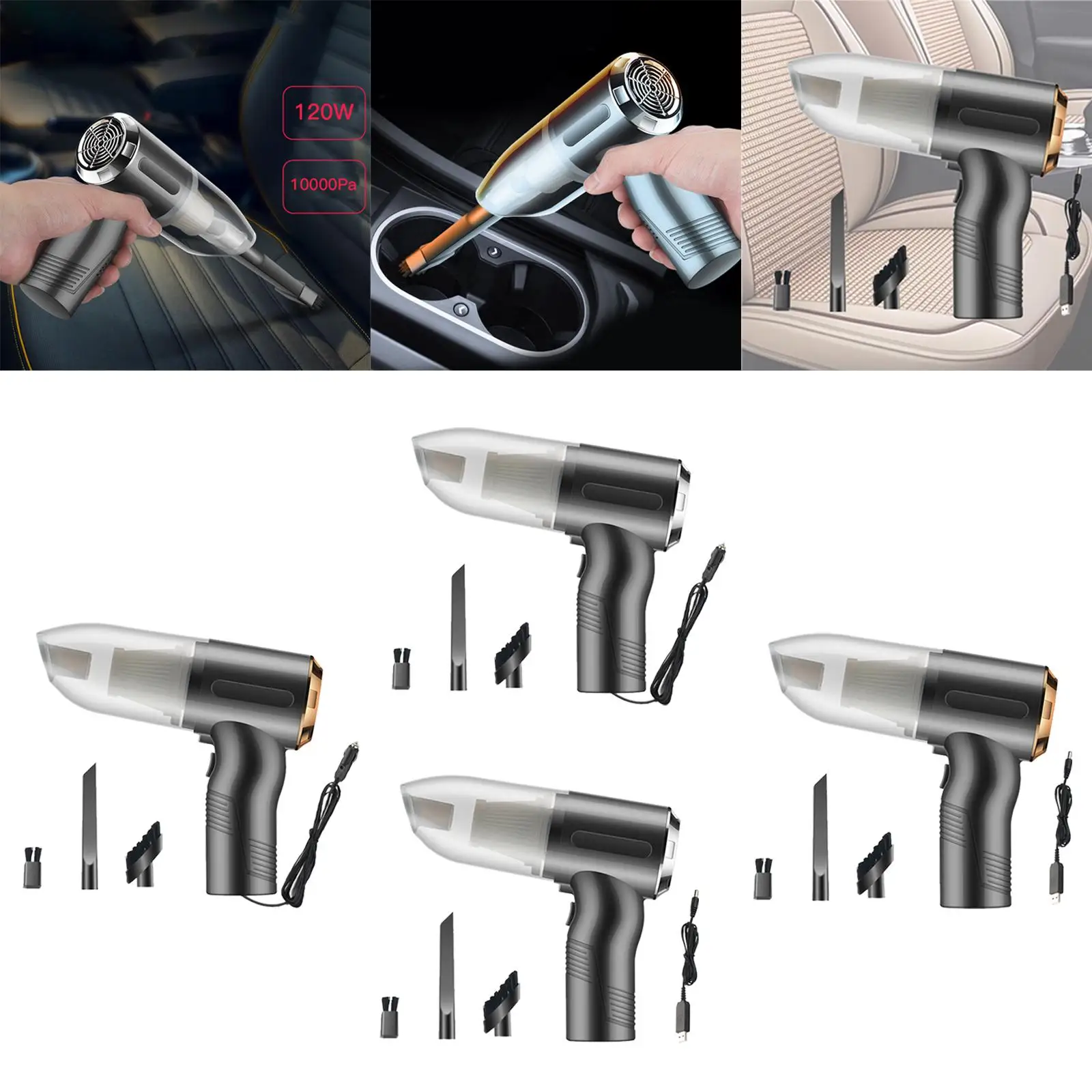 Handheld Vacuum Cleaner   Car Vacuum Cleaner Rechargeable for Car, Home, Office, Travel Cleaning