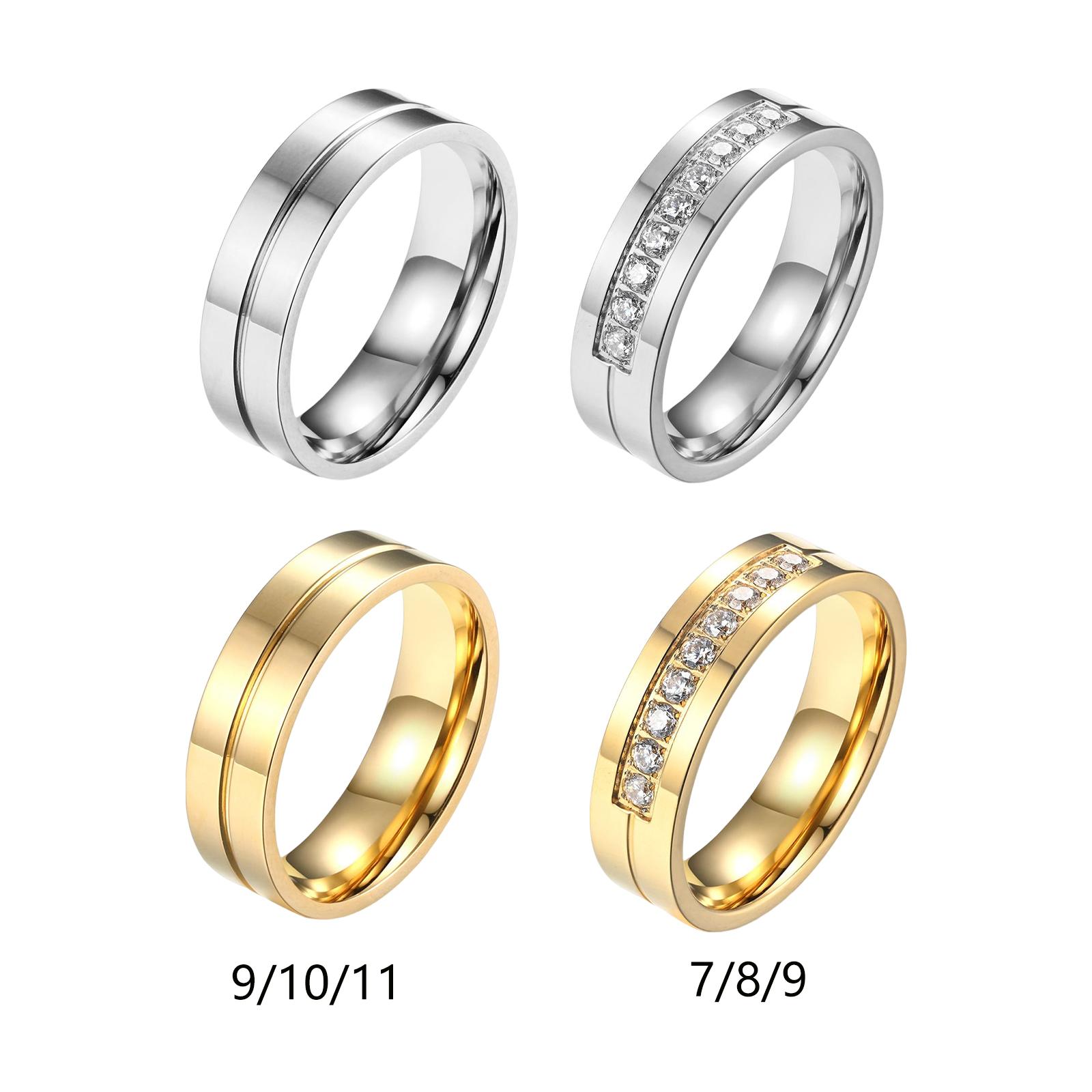 Creative Ring Jewelry Titanium Steel Fashion Couple Ring for Holiday Engagement Daily Work Party Valentine'S Day Gift