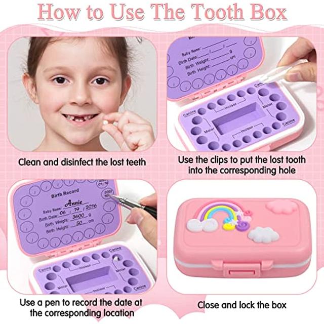 Tooth Fairy Bag Tooth Fairy Box Amazon XIHIRCD Tooth Fairy Box With Tooth Fairy Pouch Bag, Wooden Tooth Keepsake Box Baby Milk Tooth Organizer For First Lost Teeth Tooth Holder To Put