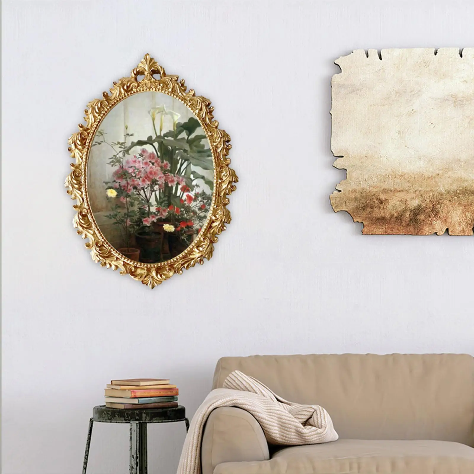Baroque Photo Frame Resin Wall Hanging Picture Frame Photo Display Frame for Home Office Living Room Gallery Bedroom Decor